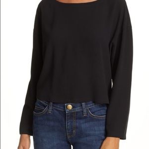 Eileen Fisher Ballet Neck Silk Top